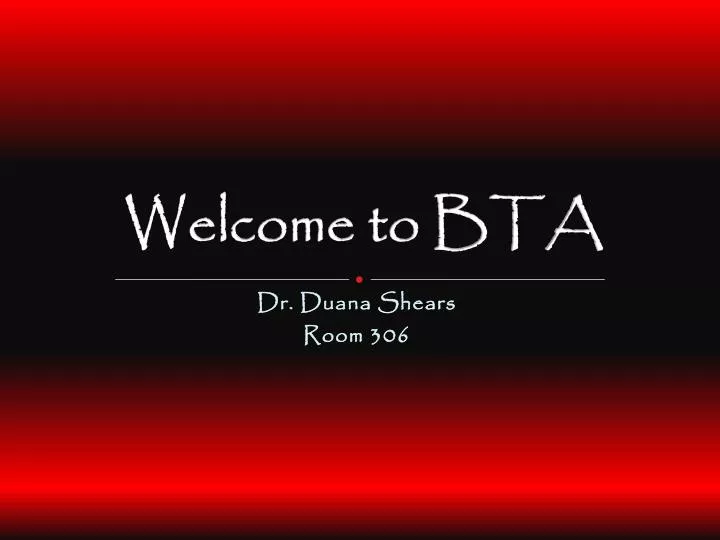 welcome to bta