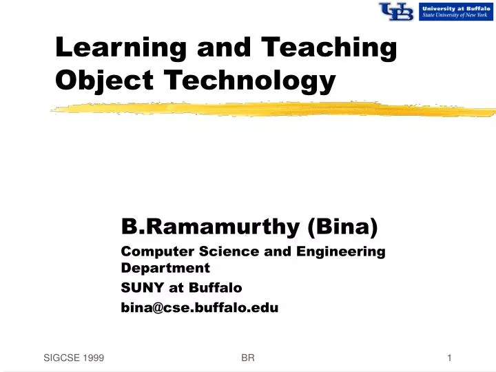 learning and teaching object technology