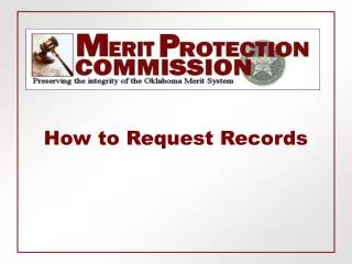 How to Request Records