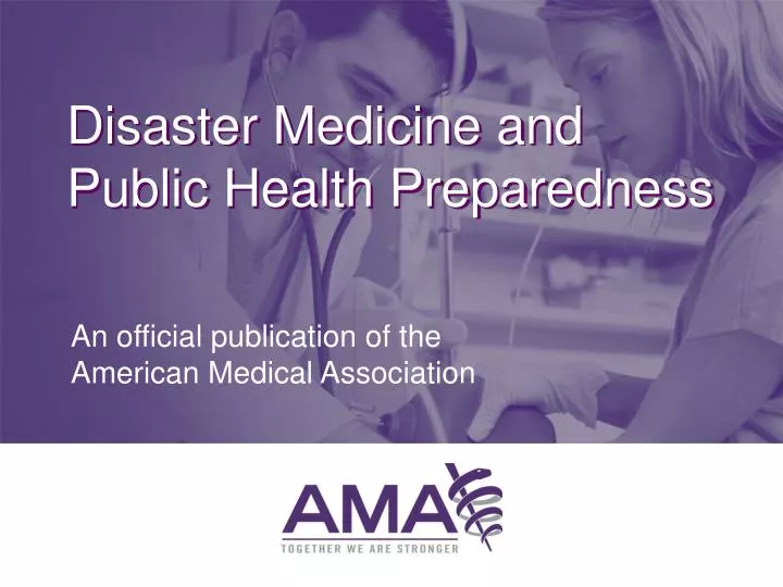 disaster medicine and public health preparedness