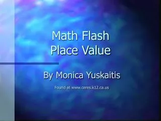 Math Flash Place Value