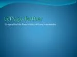 Let’s go further - slide 1