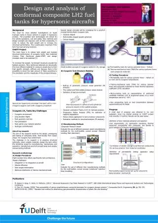 Design and analysis of conformal composite LH2 fuel tanks for hypersonic aircrafts