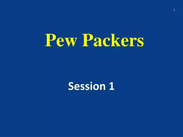 pew packers