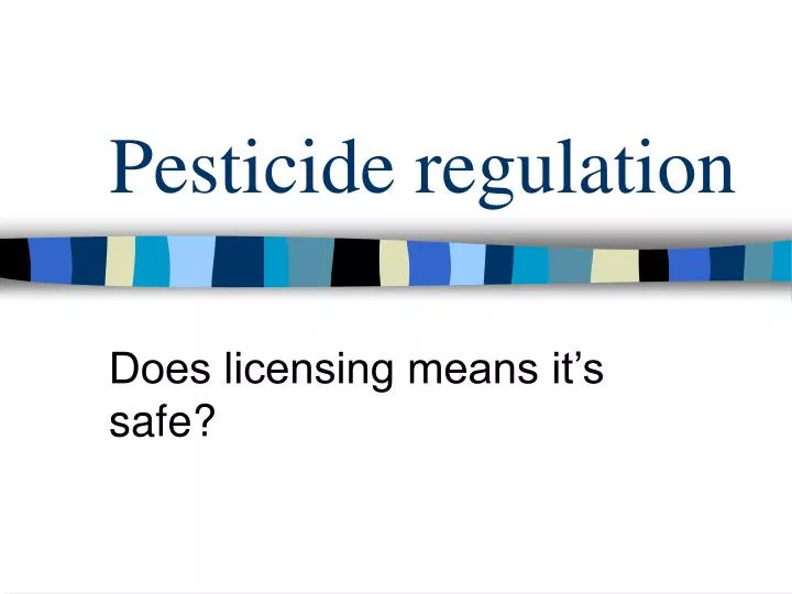 pesticide regulation