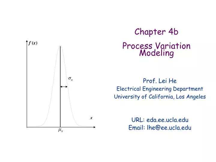 chapter 4b process variation modeling