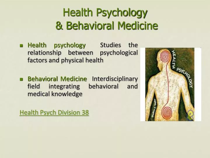 health psychology behavioral medicine