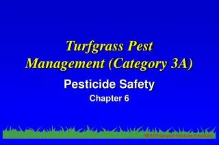 Turfgrass Pest Management (Category 3A)