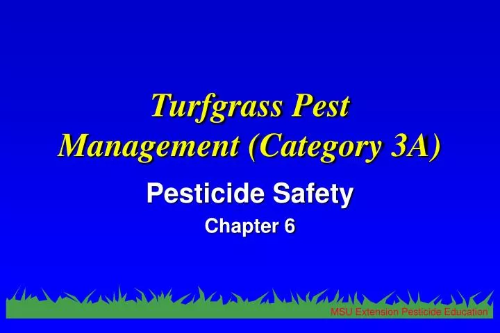 turfgrass pest management category 3a