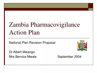 Zambia Pharmacovigilance Action Plan