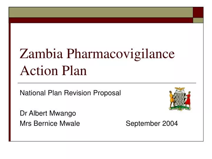 zambia pharmacovigilance action plan