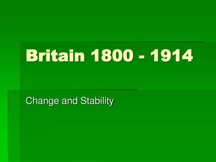 britain 1800 1914