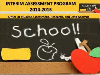 INTERIM ASSESSMENT PROGRAM 2014-2015