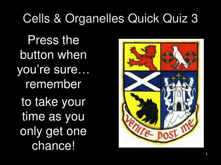 cells organelles quick quiz 3