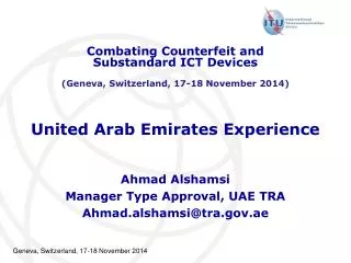 United Arab Emirates Experience