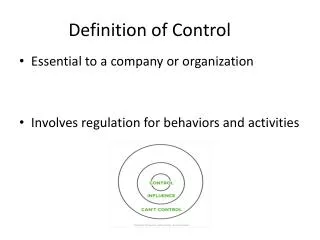 Definition of Control