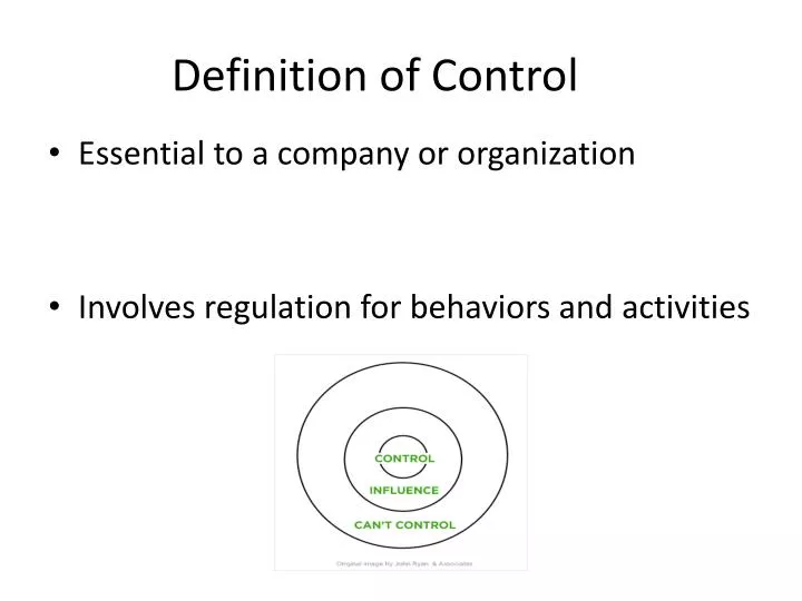 definition of control