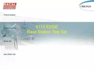 6113 EDGE Base Station Test Set