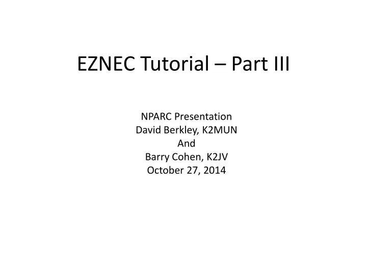 eznec tutorial part iii