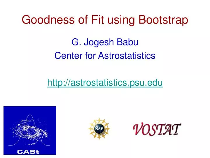 goodness of fit using bootstrap