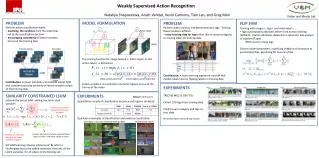 Weakly Supervised Action Recognition