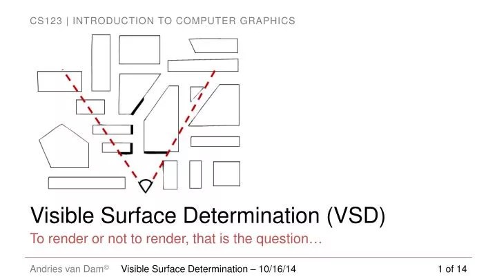 visible surface determination vsd