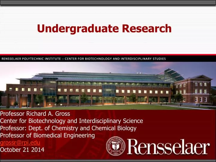 undergraduate research