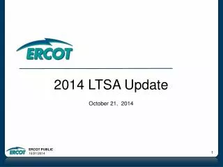 2014 LTSA Update October 21, 2014
