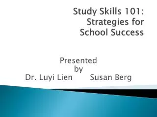 Study Skills 101: Strategies for School Success