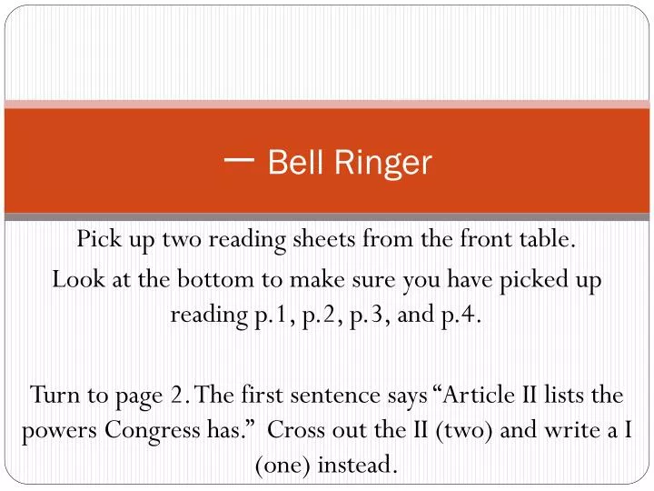 bell ringer