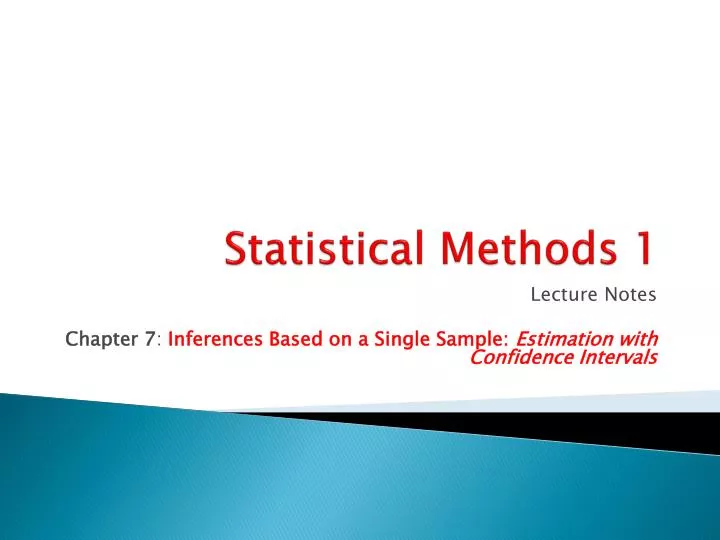 statistical methods 1
