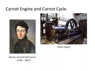 Carnot Engine and Carnot Cycle