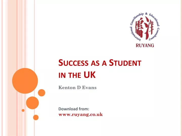 success as a student in the uk