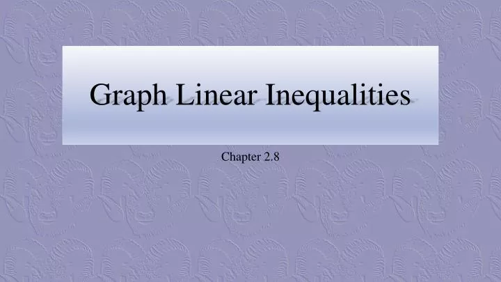 graph linear inequalities