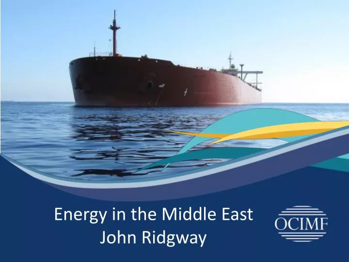 energy in the middle east john ridgway