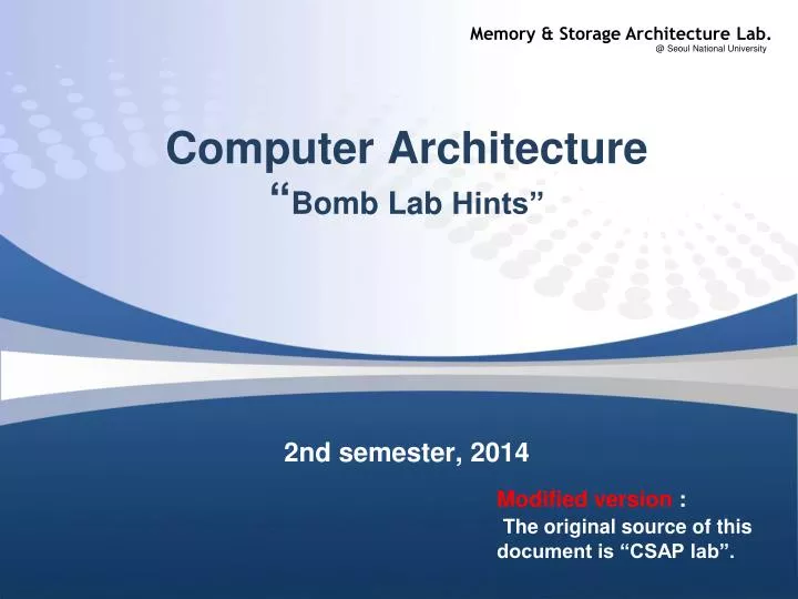 computer architecture bomb lab hints
