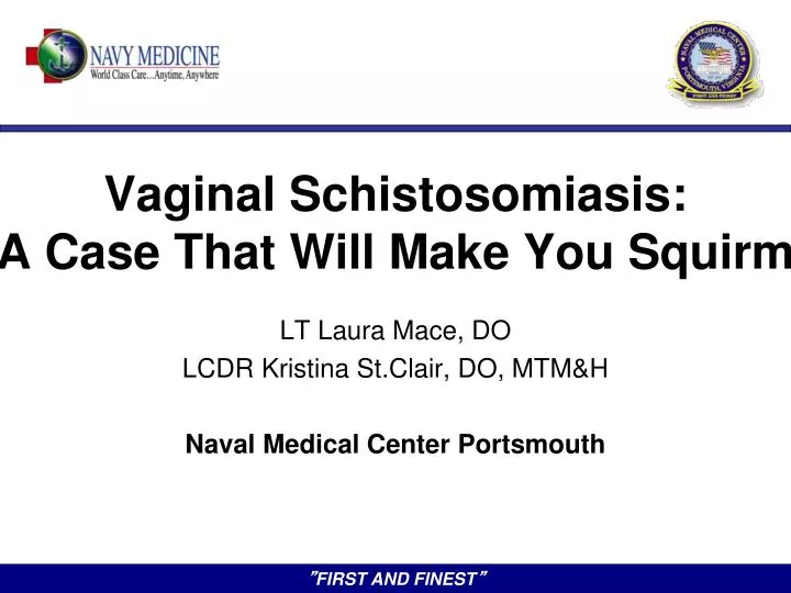 vaginal schistosomiasis a case that will make you squirm