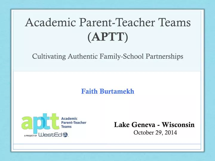 academic parent teacher teams aptt