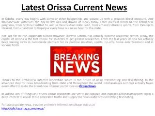 Orissa News