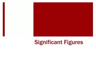 significant figures