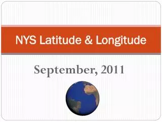 NYS Latitude &amp; Longitude