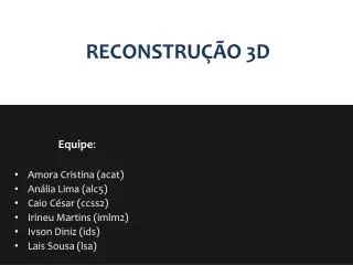 reconstru o 3d