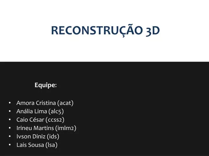 reconstru o 3d