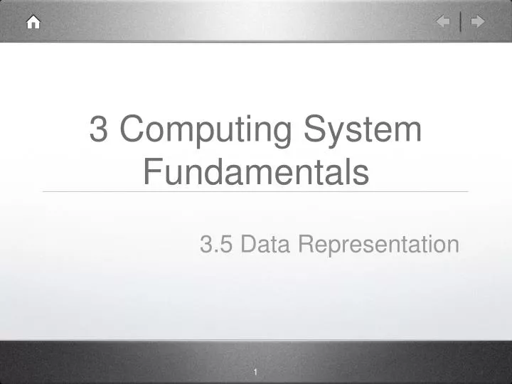 3 computing system fundamentals