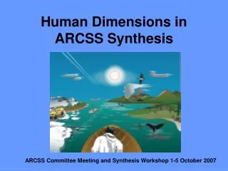 Human Dimensions in ARCSS Synthesis