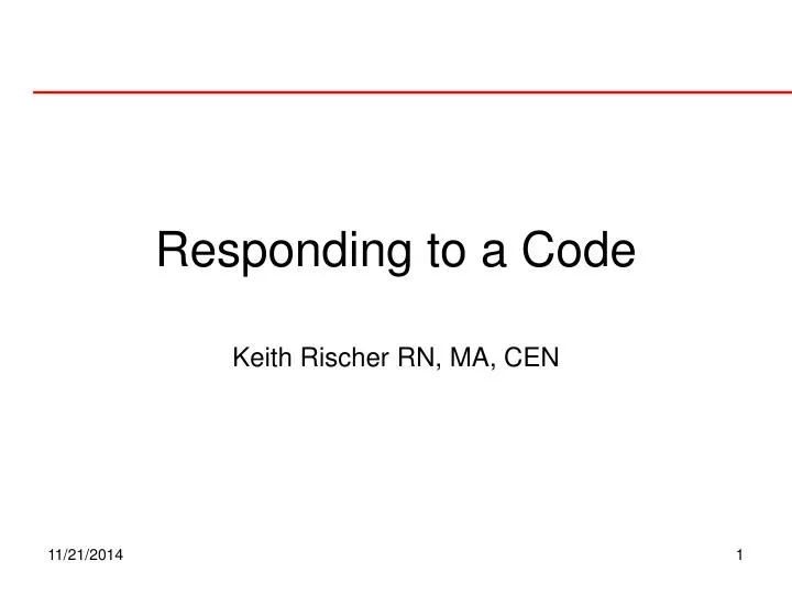 responding to a code