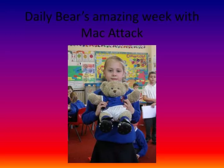 daily bear s amazing week with mac attack