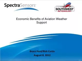 Economic Benefits of Aviation Weather Support