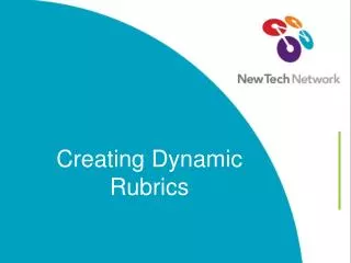 Creating Dynamic Rubrics