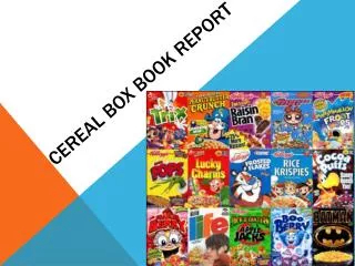 Cereal Box Book Report